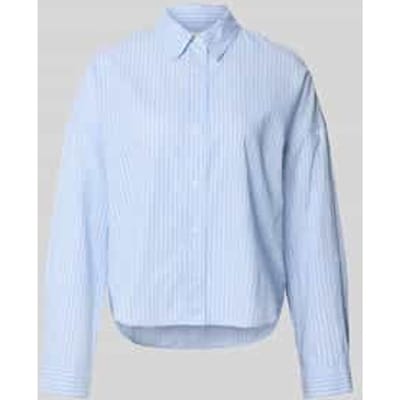 Relaxed fit overhemdblouse van puur katoen