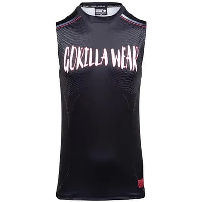 Gorilla Wear Clayton Tank Top - Zwart/Rood - S