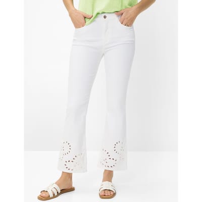 Brax Dames Jeans  Style SHAKIRA S BOOT WHITE, denim wit, maat 36