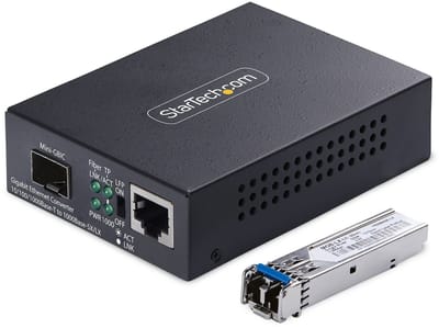 StarTech.com - fibre media converter - 10Mb LAN 100Mb LAN 1GbE - TAA Compliant