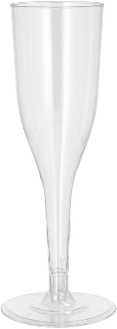 Herbruikbare champagne glazen op losse voet PS 0,1 l Ø 5 cm · 16,5 cm glashelder (16 stuks)