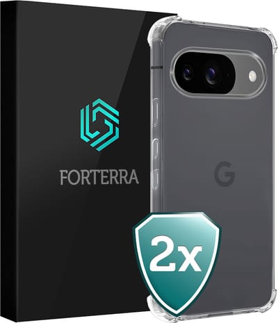 Hoesje 2 Stuks - Geschikt voor Google Pixel 9 - Sterk & Shockproof - Back Cover - Siliconen Case - Telefoon Hoes Shock Proof - Transparant
