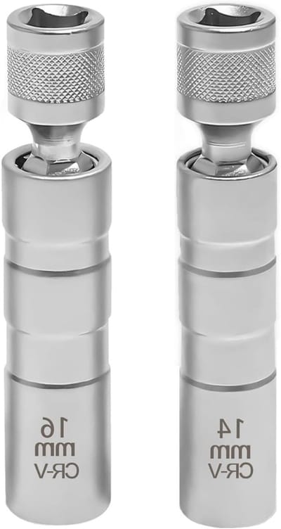 EXCITAT Bougiesleutel - Voor autoreparatie - 14 mm en 16 mm - 2 stuks