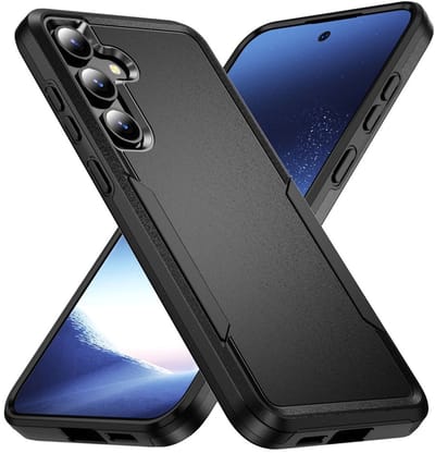 Schokbestendige Hardcase Back Cover Geschikt voor Samsung Galaxy S23 FE | Rugged Hoesje | Beschermhoes | Shockproof | Tegen Vallen | Zwart