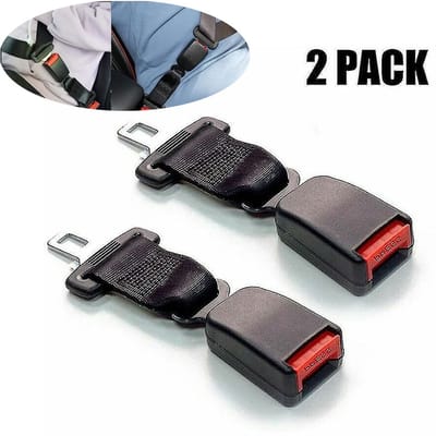 Autogordelverlenger - Universele autogordelverlenger - Autogordelverlenger - 2-delige set - Autogordelgesp - Verlengstuk - Autogordel - Universeel