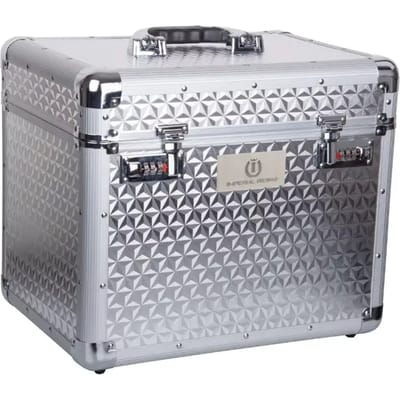 Imperial Riding - Grooming Box Shiny - Silver - 38 x 28 x 31,5 cm