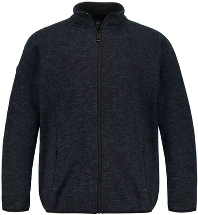 JAY-PI - Heren - Jasje van gebreid fleece - Donkermarine - Maat 3XL