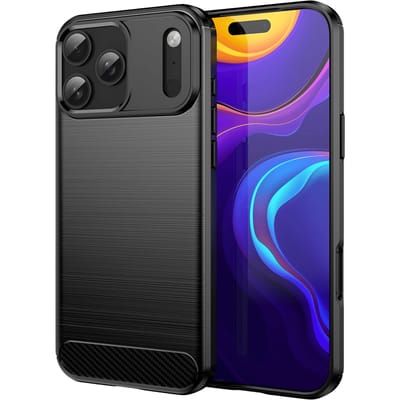 Mocaa Apple iPhone 17 Pro Max Brushed Hoesje Zwart