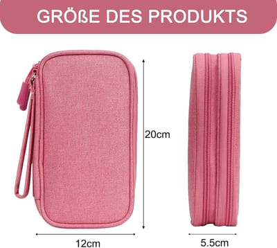 Organiser Tas voor Kabels en Elektronica Accessoires - Dubbellaags en Draagbaar