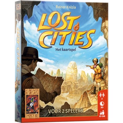 999 Games - Lost Cities - Het Kaartspel - Strategisch kaartspel - Tactisch spel - Voor 2 spelers - vanaf 10 jaar - Gezelschapsspel