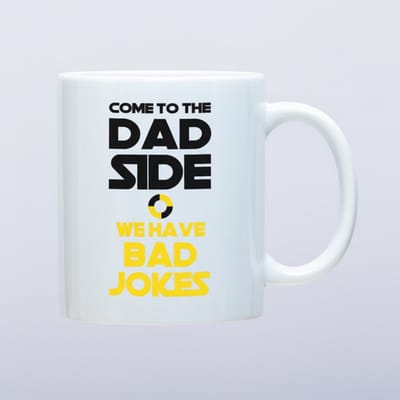 Come to the Dad Side Mok – Grappige Vadergrappen Beker – Humoristisch Vader Cadeau Koffiemok 330 ml