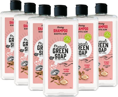 Marcel's Green Soap Caring Shampoo Argan & Oudh 6 x 300ml