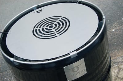 BarrelQ Big - Teppanyaki Bakplaat - Gietijzer 6 mm - Grijs - 48x48 cm - Geschikt voor BarrelQ Big 200L Barbecue
