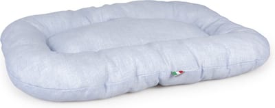 Duvoplus - Dierenkussen - Hond - Ovaal Kussen Doorstikt Mellow L - 90x60x9cm Blauw - 1st