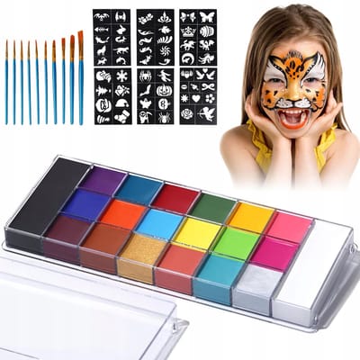 Water Make-Up - Schmink palet met 20 kleuren - Waterbasis
