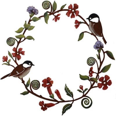 Kunstborsten Bloemenkrans Muurkunst Voordeur Vogelkrans Boerderij Keuken Veranda Decor black