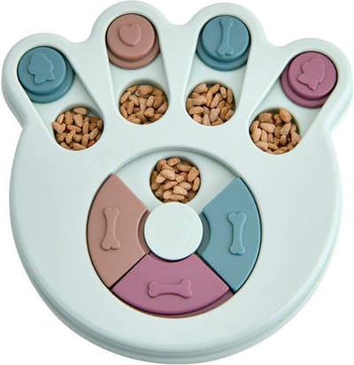 Trimmi puzzels voor honden - Honden speelgoed intelligentie - Honden snacks - Blauwe hondenpoot