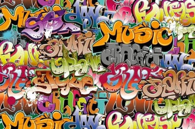 Fotobehang - Graffiti Art 375x250cm - Vliesbehang