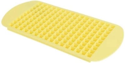 Go Go Gadget - 160 Mini IJsblokjes - Vierkante Vorm - Siliconen - IJsblokjesmal - Geel