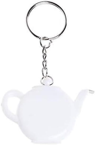 Mini Meetlint - Stalen Liniaal - Creatief Werk - Compact Draagbaar - 1 Meter - Wit