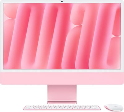 Apple iMac 2024 M4 10-core CPU, 10-core GPU, 16GB ram, 256GB opslag, Qwerty NL, Roze
