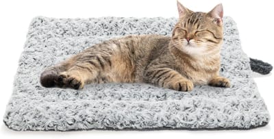 Zelfverwarmend kattenbed - Zelfverwarmende mat voor kat en hond - Superzachte en warme matras voor huisdieren -70*50cm -Superwarme mat voor huisdieren - Niet-elektrisch - Geschikt voor kleine en middelgrote katten en honden, binnen en buiten - Grijs