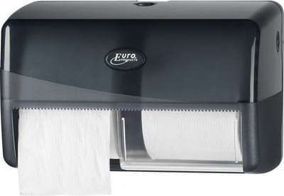 Euro Products | Toiletpapierdispenser | Coreless Duo | Zwart