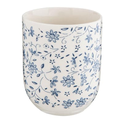 Clayre & Eef Mok 100 ml Blauw Porselein Bloemen