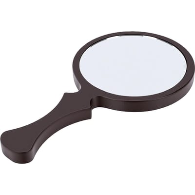 Walnoot Handspiegel Vintage Vissenstaart Handvat Make-upspiegel voor Vrouwen Mannen Huis Reizen Kleine Walnoot Handspiegel