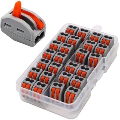 Dailygoods - Hendelmoerconnector - Compacte Draadconnectoren - Veilig en Betrouwbaar - 26 Stuks Assortiment - Geschikt voor 28-12AWG Draad - Ideaal vo...