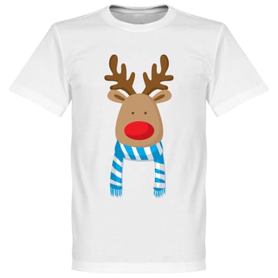 Reindeer Supporter T-Shirt - Lichtblauw/Wit - XL