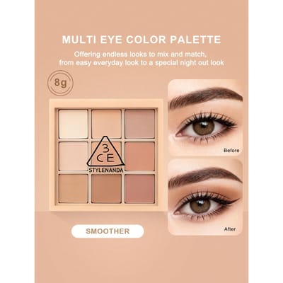 3CE Multi Color Oogschaduw Palet #OVERTAKE Dagelijkse Make-up 8.1g #SMOOTHER
