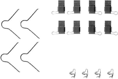 Hella Pagid accessoireset voor remblokken voorzijde Toyota Hilux V VI Pickup