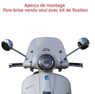Pare brise Faco pour scooter Piaggio 125 Vespa granturismo 2003 à 2007 28380