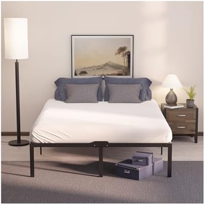 Metalen Bed 160x200 met Lattenbodem – Stabiele Bedbodem met Opbergruimte