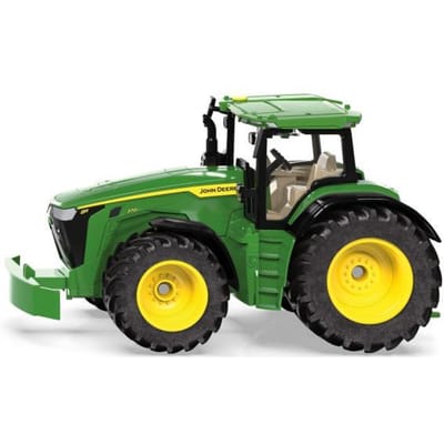 siku 3290, John Deere 8R 370, 1:32, metaal/kunststof, groen, incl. contragewicht, motorkap kan open