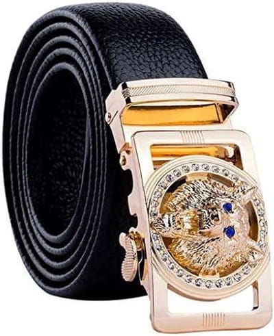Heren Broekriem - Automatische Riem - Dagelijks Gebruik - Automatische Gesp - 3.66 cm Breed - Zwart