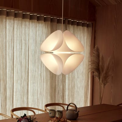 FRANDSEN hanglamp Nova, opaalwit, Ø 52 cm, E14