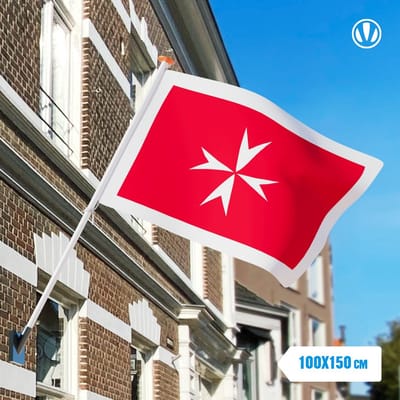 Vlag Malta Koopvaardij 100x150 - Spunpoly