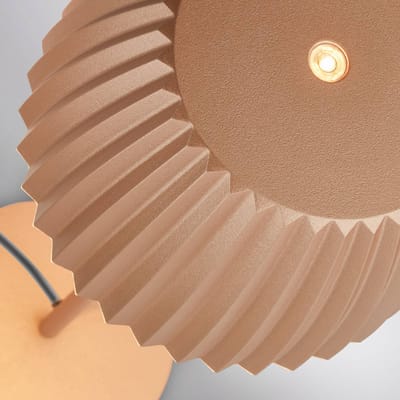 BRILONER Luca – LED Nachtlamp – tafellamp met touchbediening – dimbaar – 2.700 K warm wit licht – koffie – Ø14,3 x 36 cm