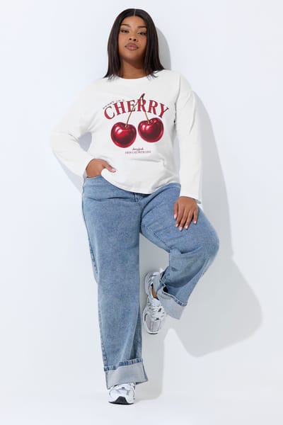 Limited Collection Wit 'Cherry' Oversized Tshirt Size 42