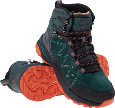 Elbrus Eravica Outdoorschoenen Wandelschoenen - Maat 43 - Mannen - donker groen - zwart - oranje