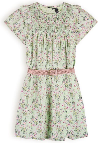 Nono N402-5804 Meisjes Jurk - Spring Meadow Green - Maat 146-152