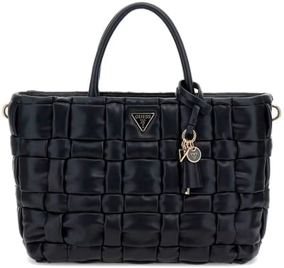 GUESS handtas schoudertas Marion Satchel Black zwart