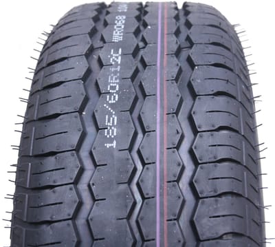 2-185/60 R12C aanhangwagenwielen met 5 bouten en een PCD van 112 mm en banden van Brian James Ifor Williams