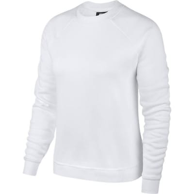 Nike Effen Kleur Ronde Hals Lange Mouwen Sweatshirt Dames Tops Wit BV7488-100 S white