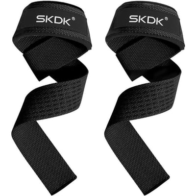 1 Paire de Wraps de Poignet Élastiques Réglables pour Haltérophilie Crossfit Haltérophilie Entraînement de Force noir