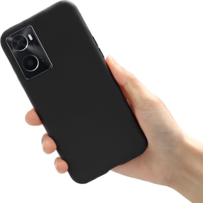Hoesje Geschikt voor: Oppo A96 / A76 / A36 Silicone - Zwart - ZT Accessoires