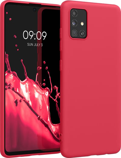 kwmobile telefoonhoesje geschikt voor Samsung Galaxy A51 - Hoesje voor smartphone - Back cover in awesome pink