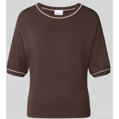 Dunne gebreide batsleeve ronde hals trui dames COMMA